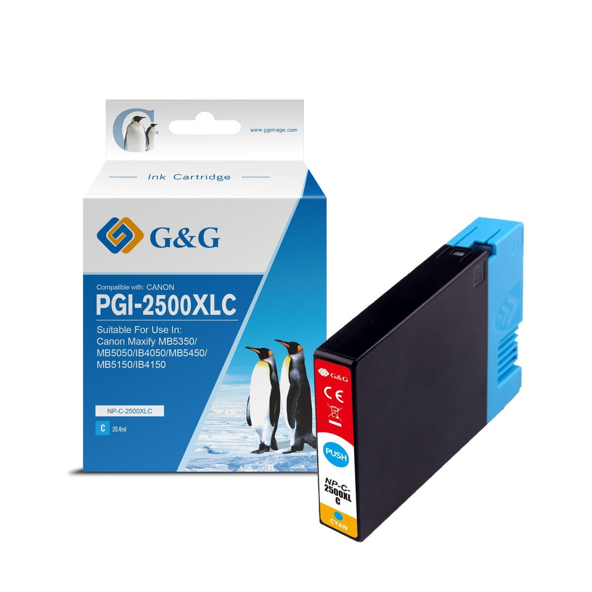 Cartouche compatible premium Canon 9265B001 / PGI-2500 XLC - cyan