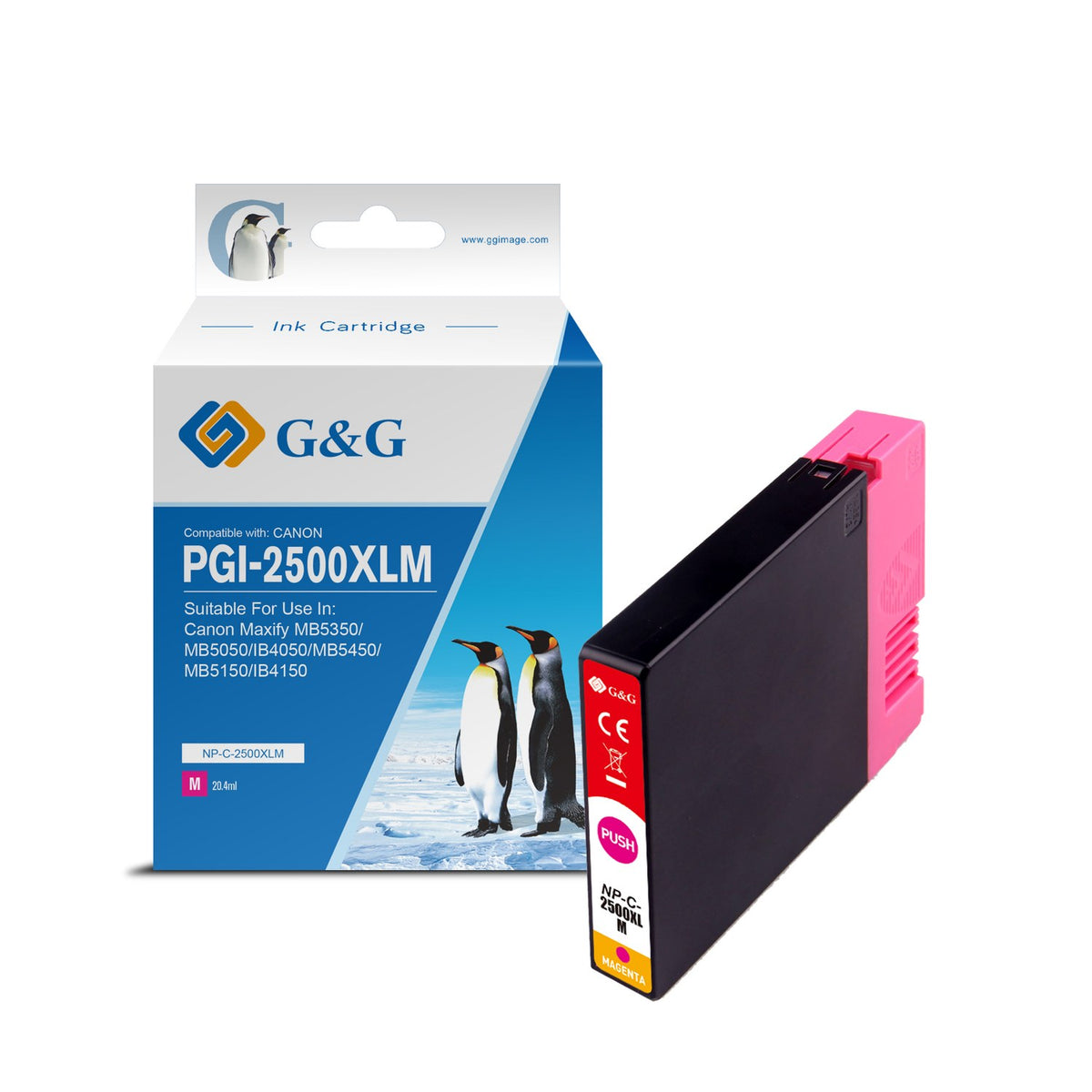 Cartouche compatible premium Canon 9266B001 / PGI-2500 XLM - magenta