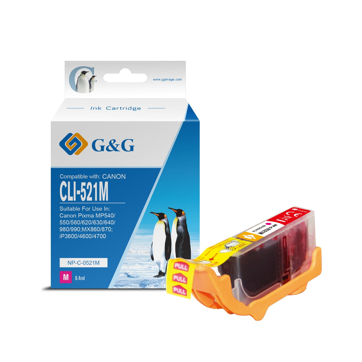Cartouche compatible premium Canon 2935B001 / CLI-521 M - magenta