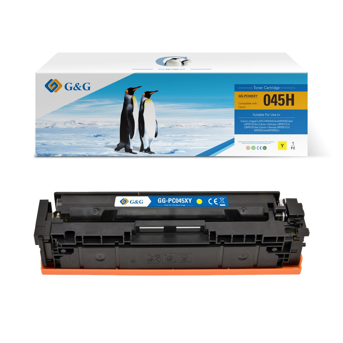 Toner compatible premium Canon 1243C002 / 045H - jaune