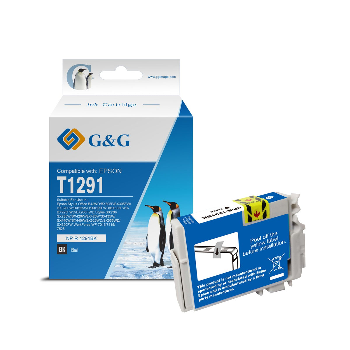 Cartouche compatible premium Epson C13T12914010 / T1291 - noire