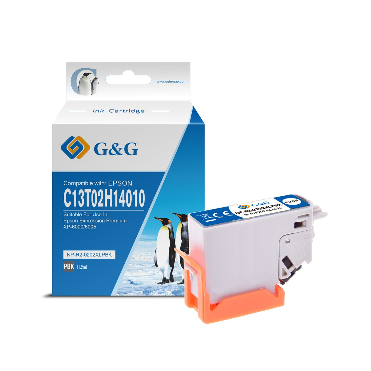 Cartouche compatible premium Epson C13T02H14010 / 202XL - noire