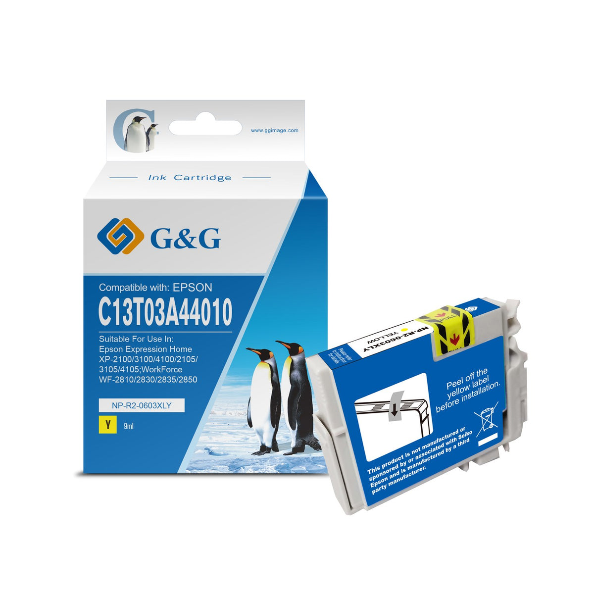 Cartouche compatible premium Epson C13T03A44010 / 603XL - jaune