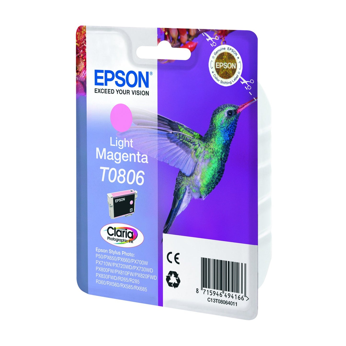 Cartouche compatible premium Epson C13T08064011 / T0806 - magenta photo