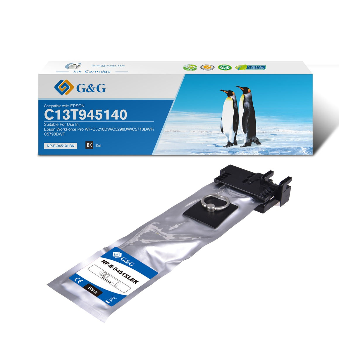 Cartouche compatible premium Epson C13T945140 / T9451 - noire