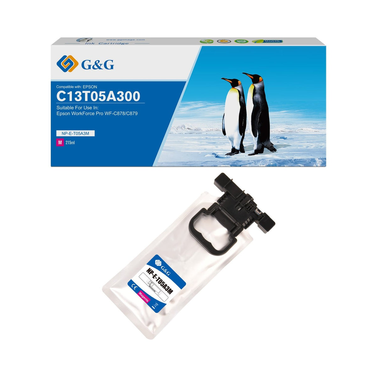 Cartouche compatible premium Epson C13T05A300 / T05A3 - magenta