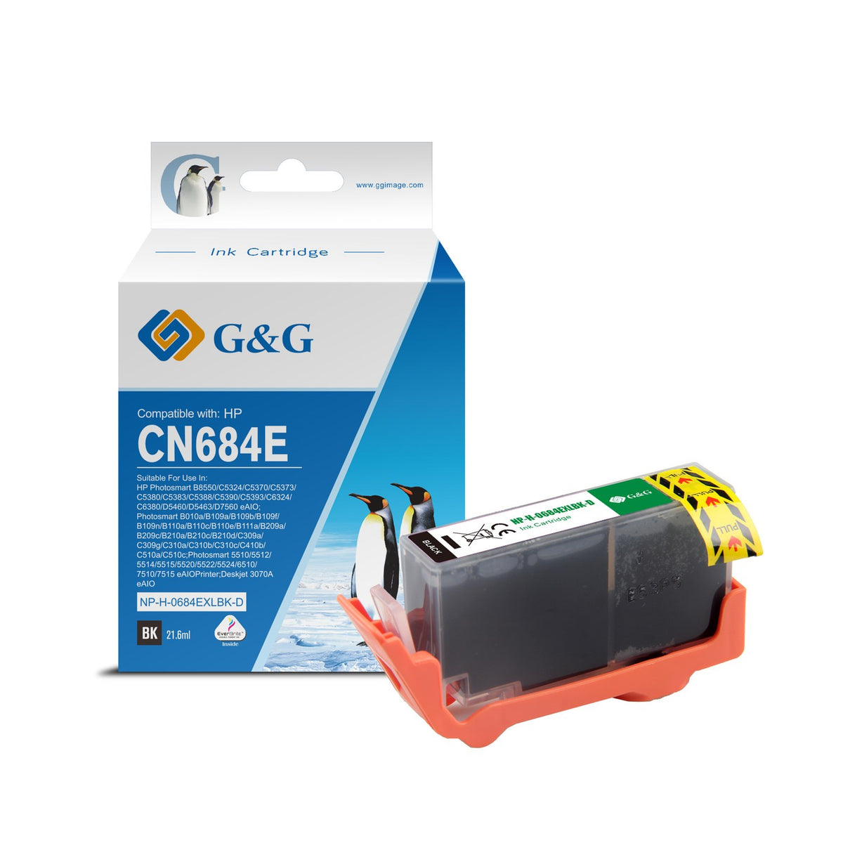 Cartouche compatible premium HP CN684EE / 364XL - noire