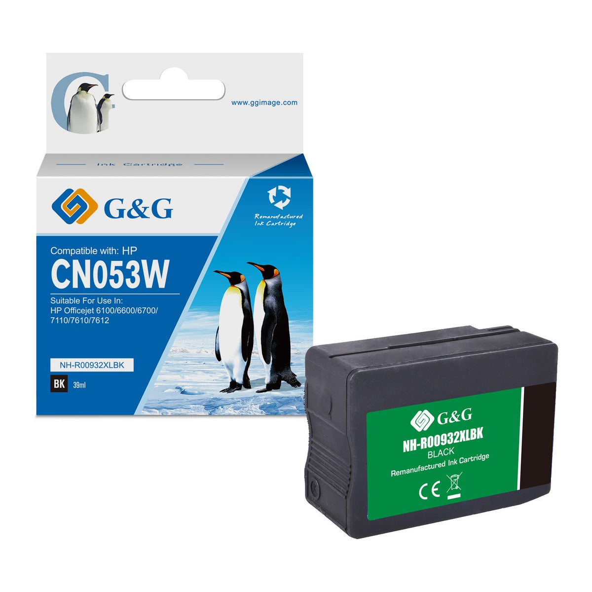 Cartouche compatible premium HP CN053AE / 932XL - noire