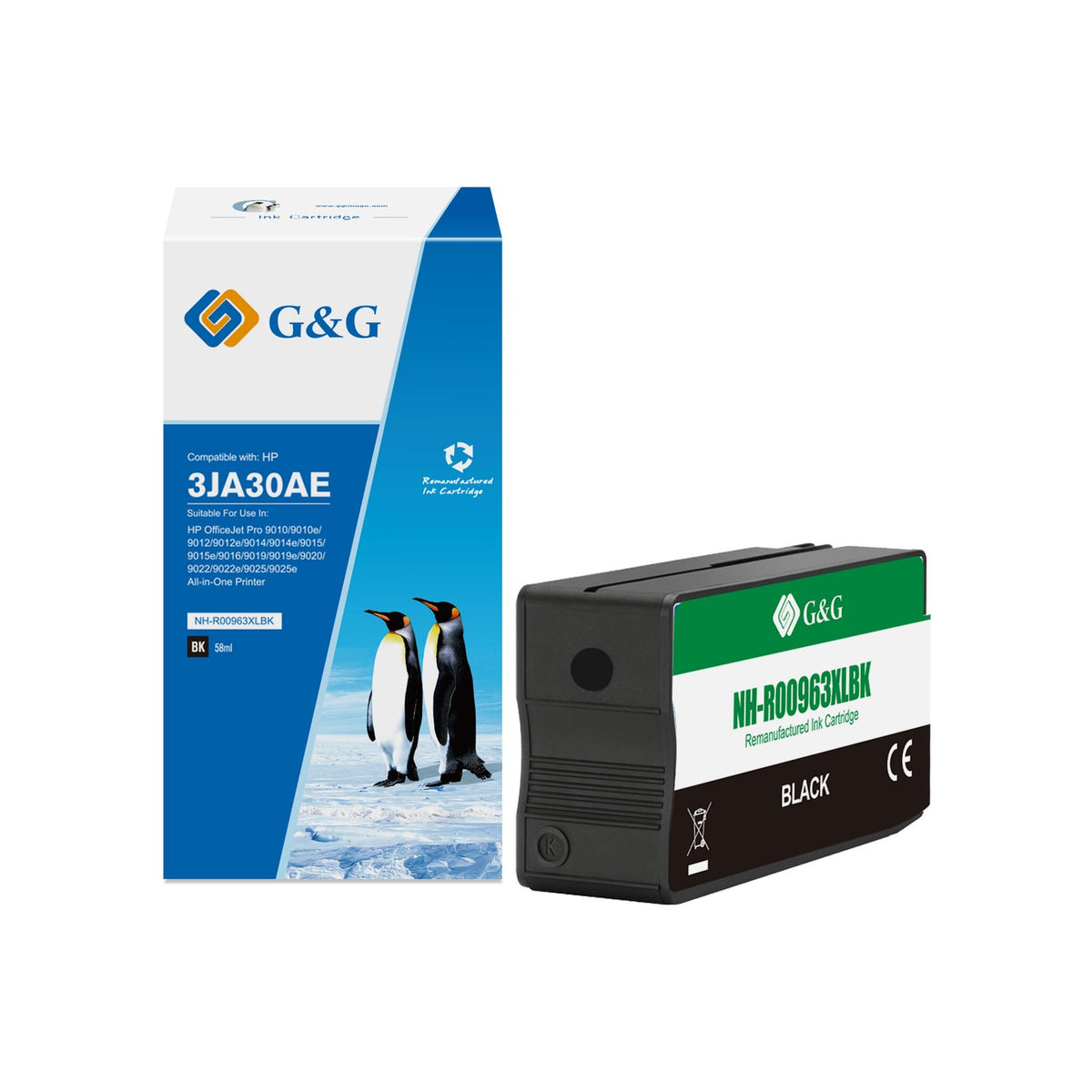 Cartouche compatible premium HP 3JA30AE / 963XL - noire