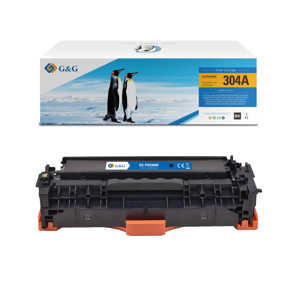 Toner compatible premium HP CC530A / 304A - noir