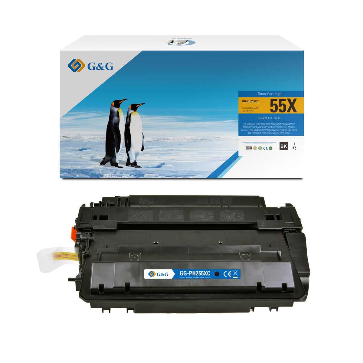 Toner compatible premium HP CE255X / 55X - noir