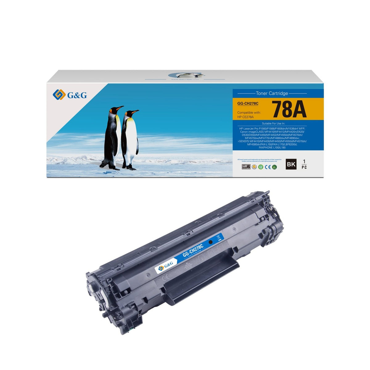 Toner compatible premium HP CE278A / 78A - noir