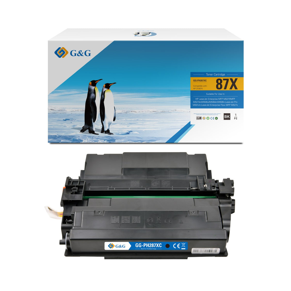 Toner compatible premium HP CF287X / 87X - noir
