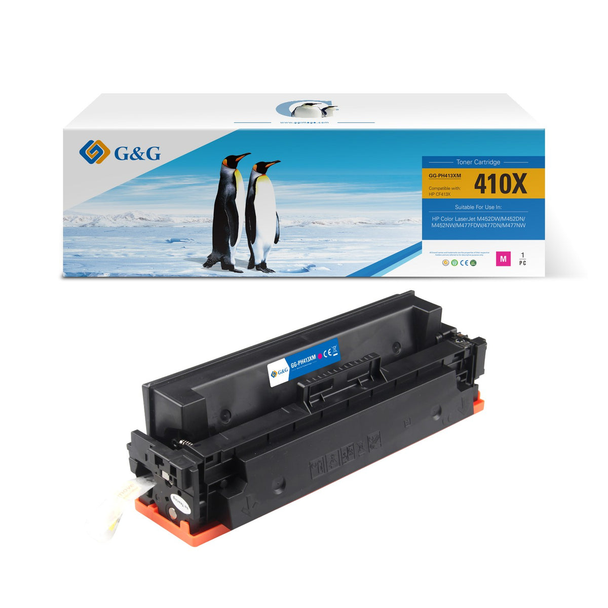 Toner compatible premium HP CF413X / 410X - magenta