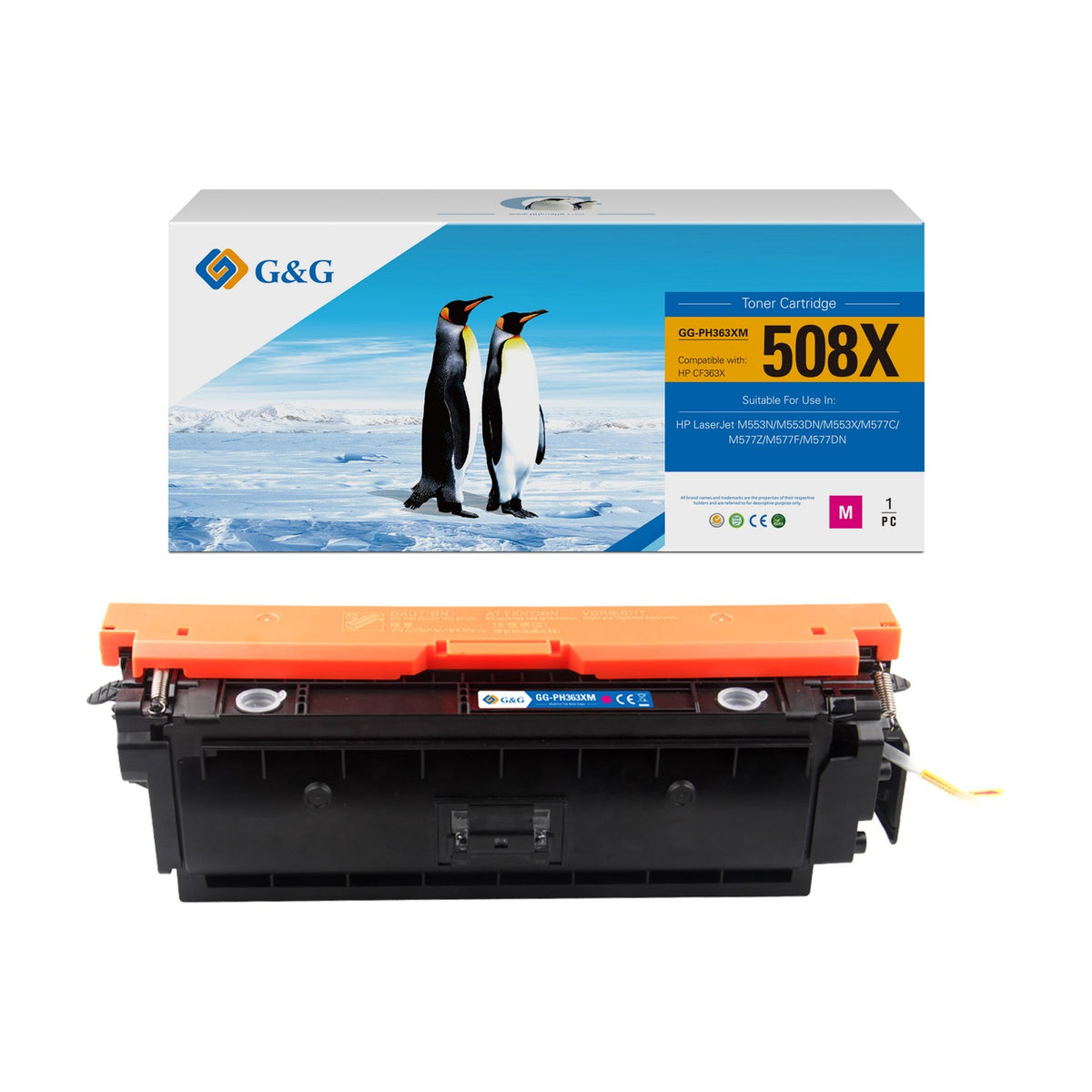 Toner compatible premium HP CF363XC / 508X - magenta