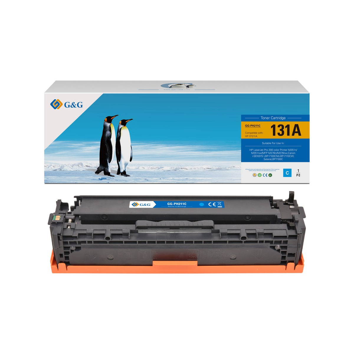 Toner compatible premium HP CF211A / 131A - cyan
