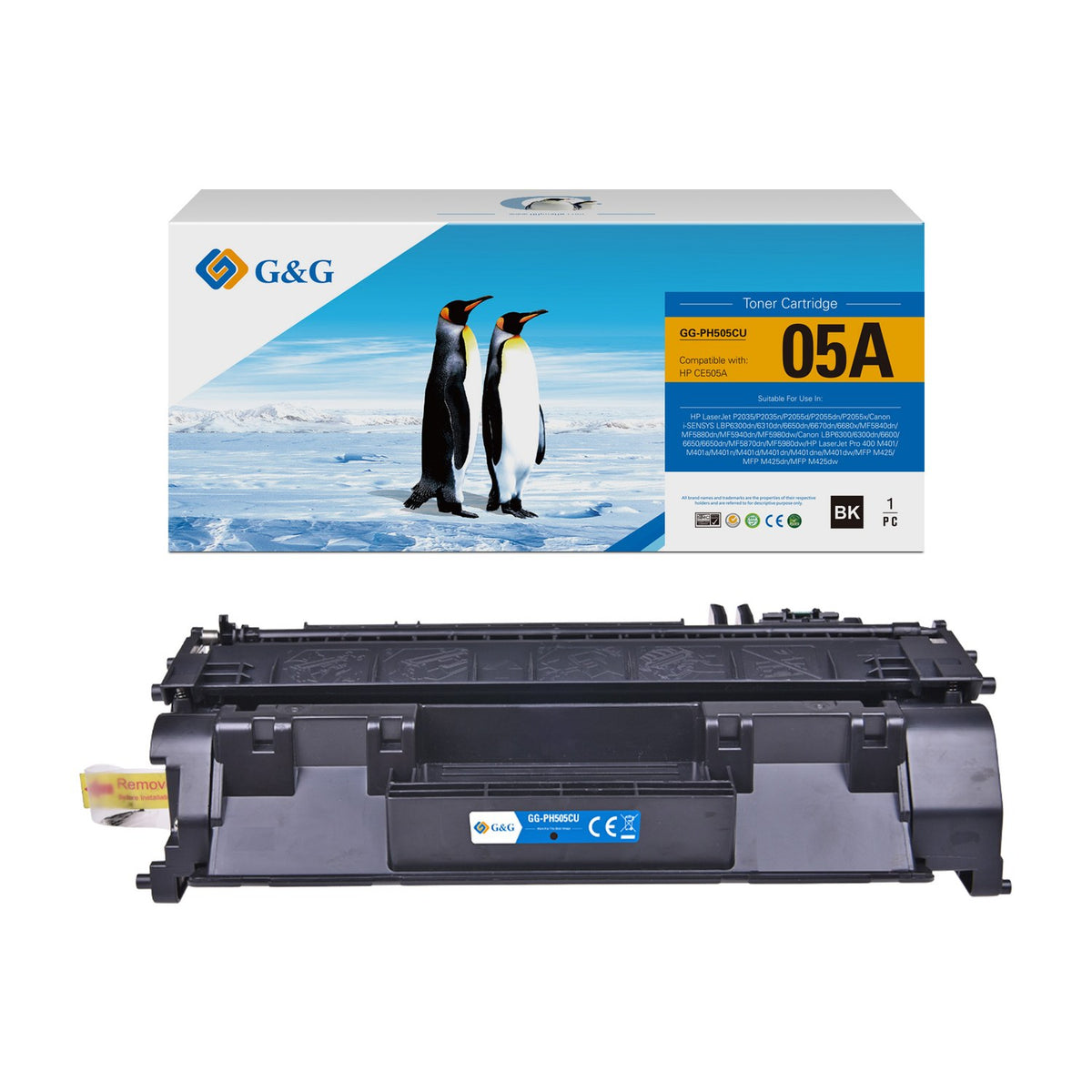 Toner compatible premium HP CE505A / 05A - noir