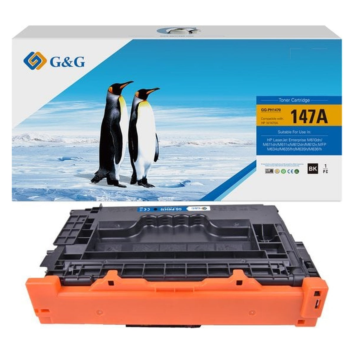Toner compatible premium HP W1470A / 147A - noir