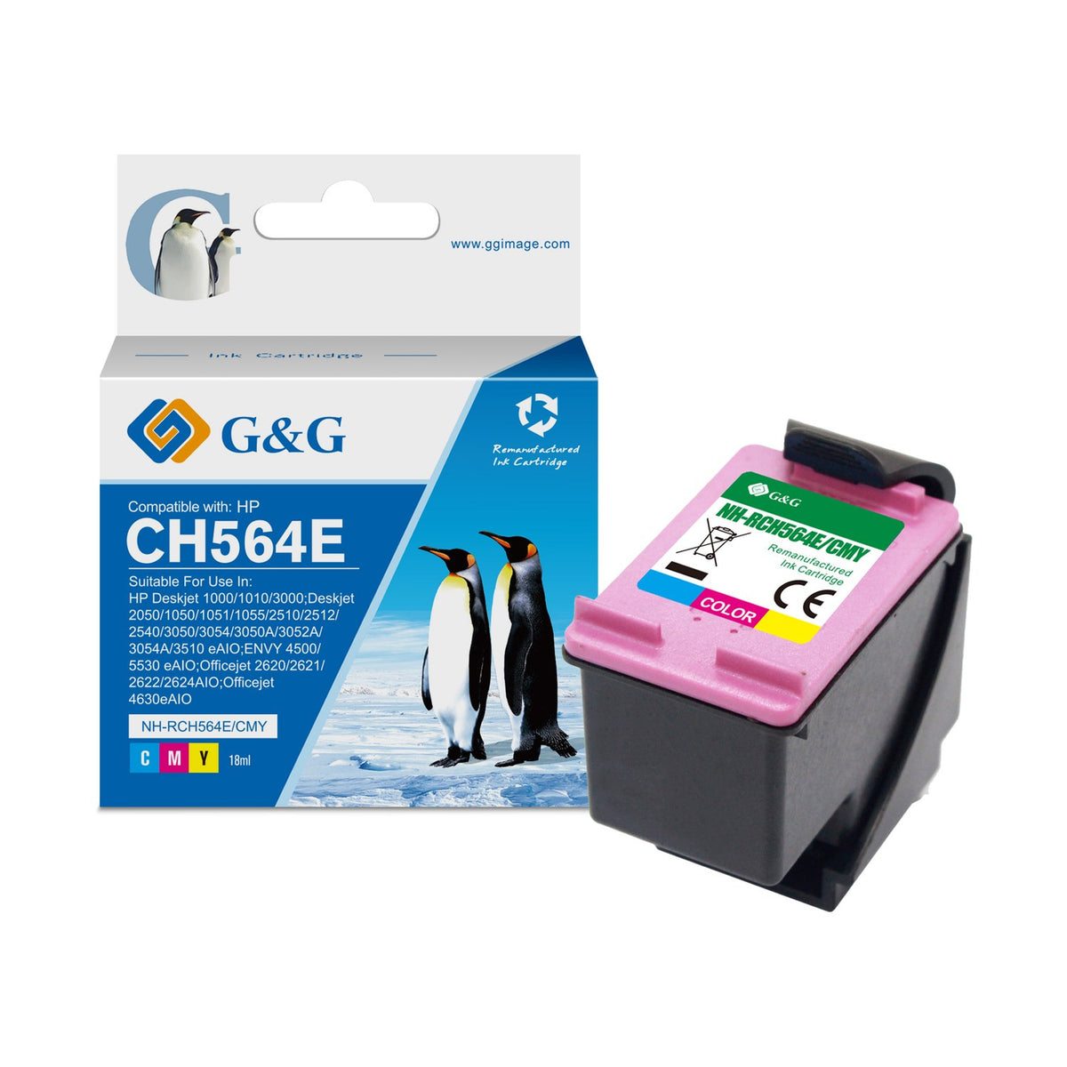 Cartouche compatible premium HP CH564EE / 301XL - multicouleur