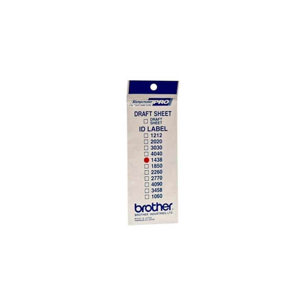Étiquettes de tampon d'origines Brother ID1438