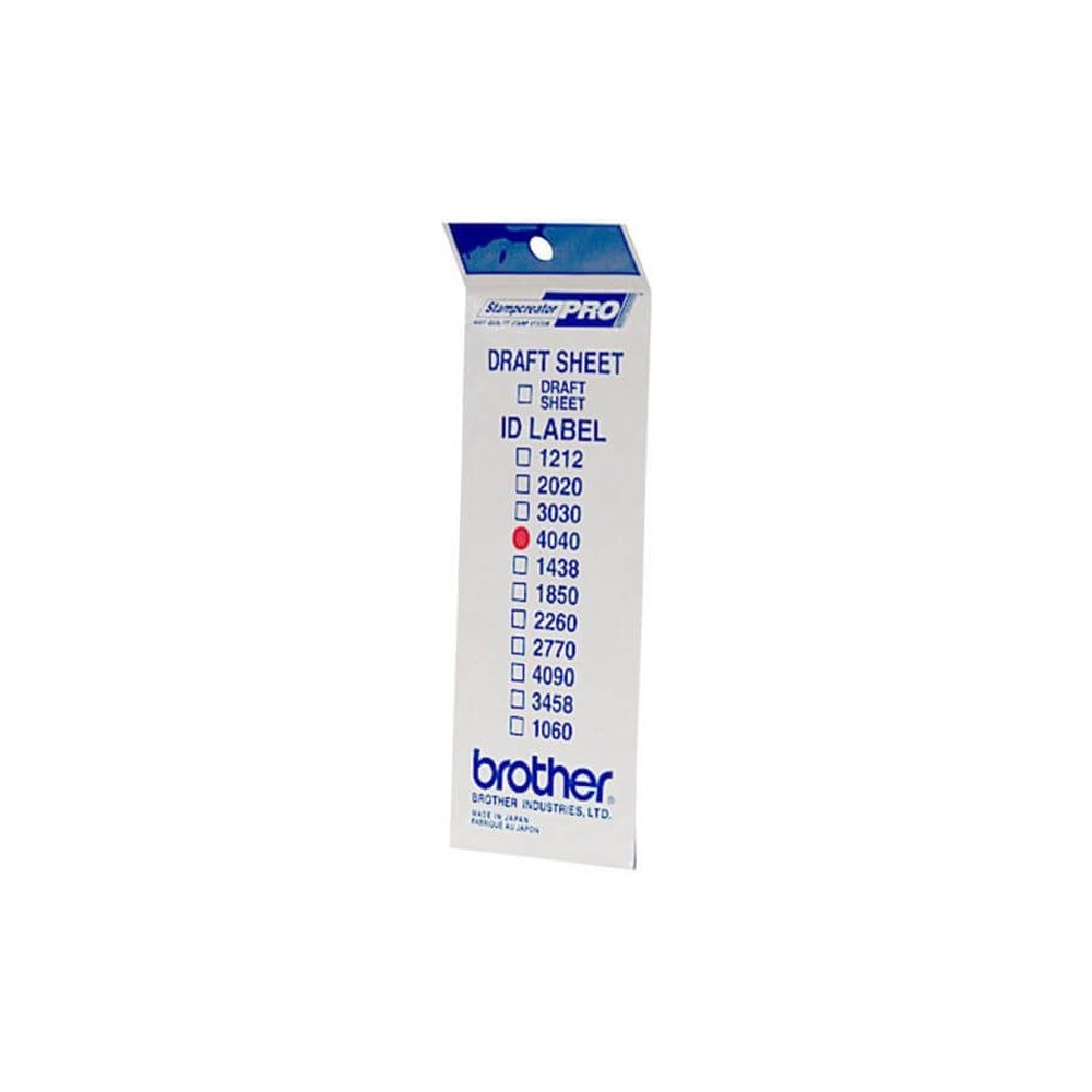 Étiquettes de tampon d'origines Brother ID4040