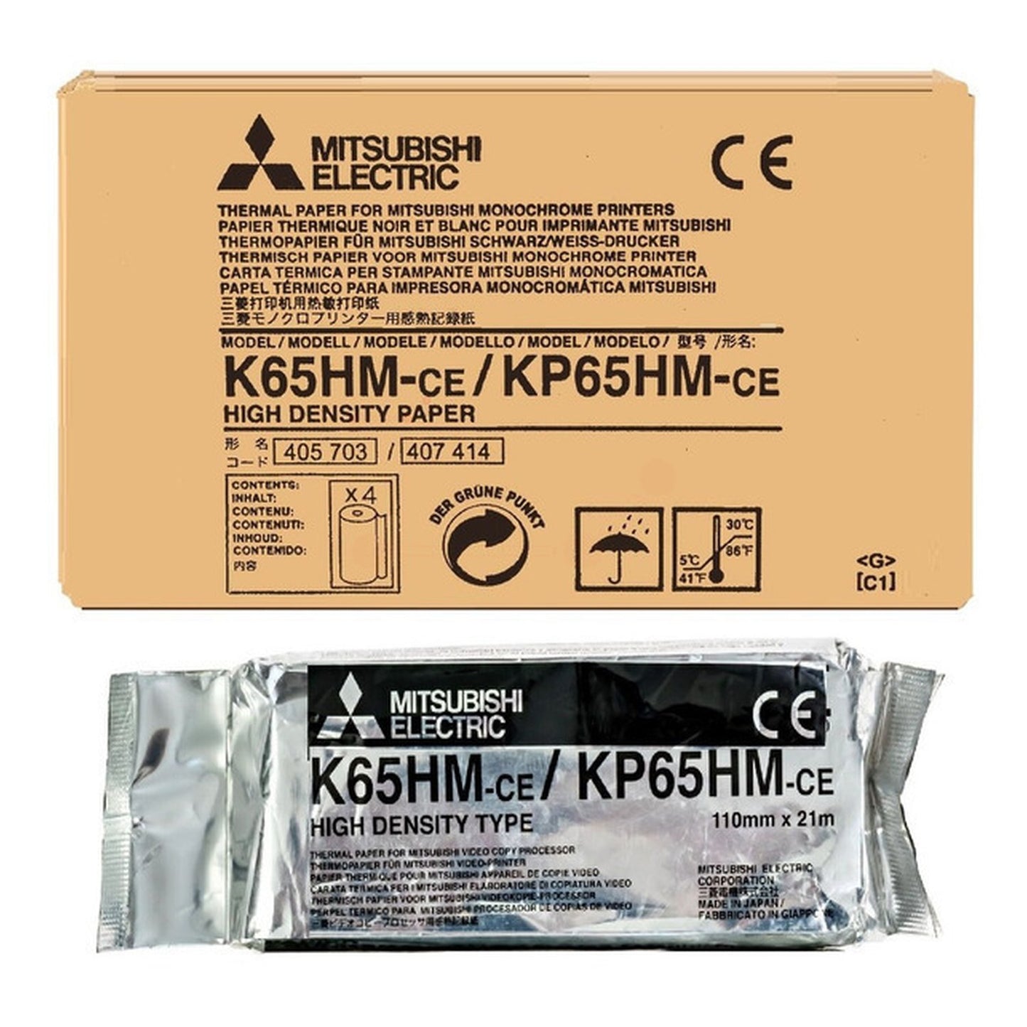 Rouleau transfert thermique d'origine Mitsubishi KP65HM