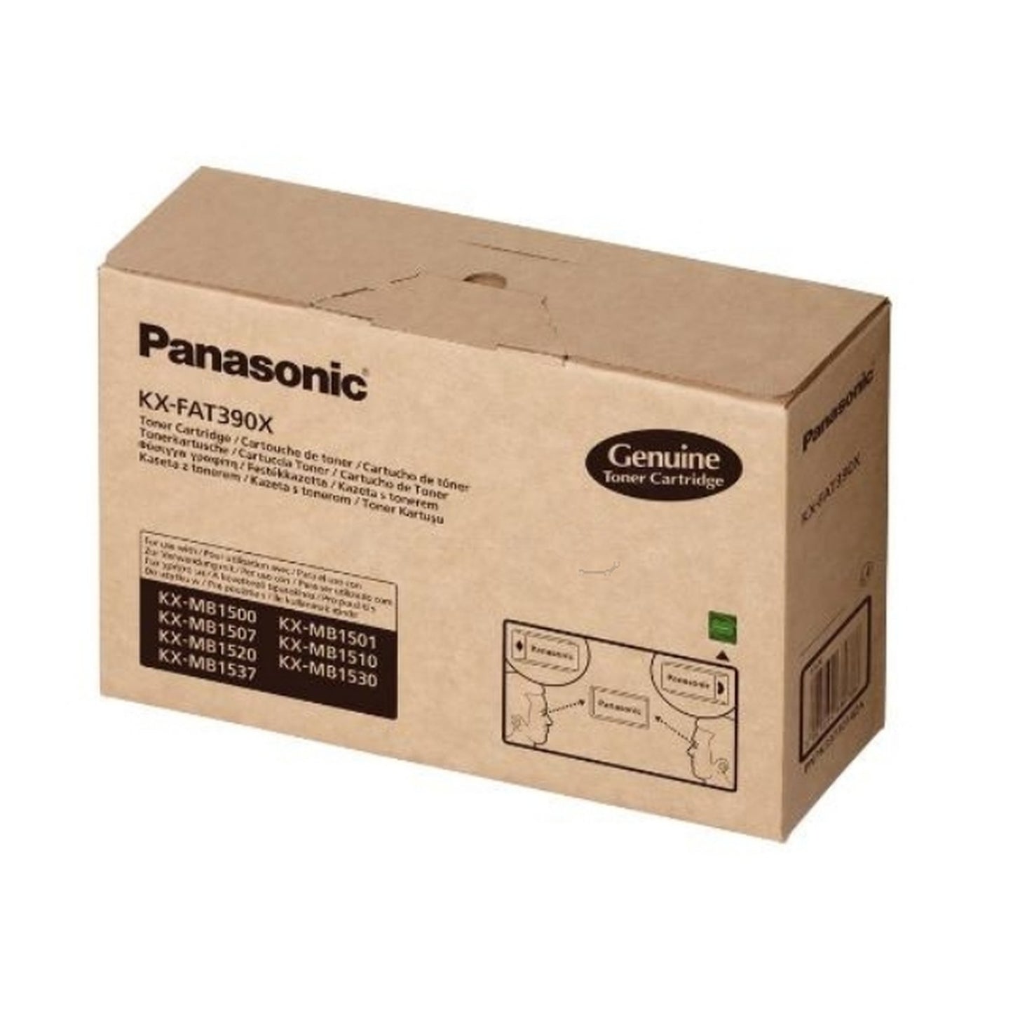 Toner d'origine Panasonic KXFAT390X - noir