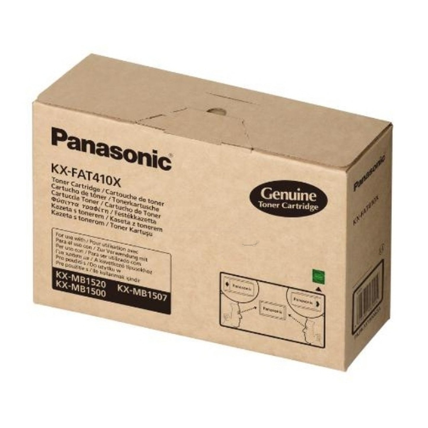 Toner d'origine Panasonic KXFAT410X - noir