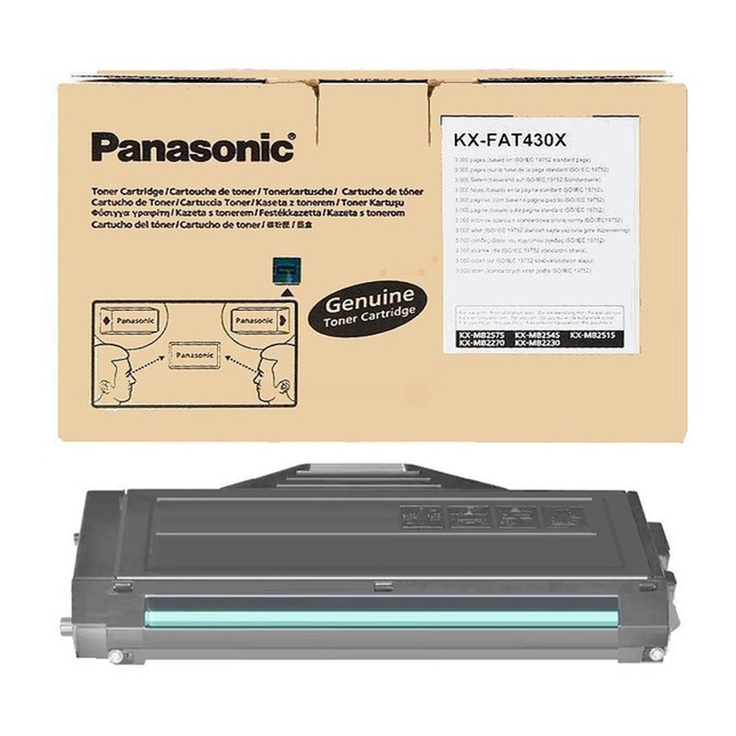 Toner d'origine Panasonic KXFAT430X - noir