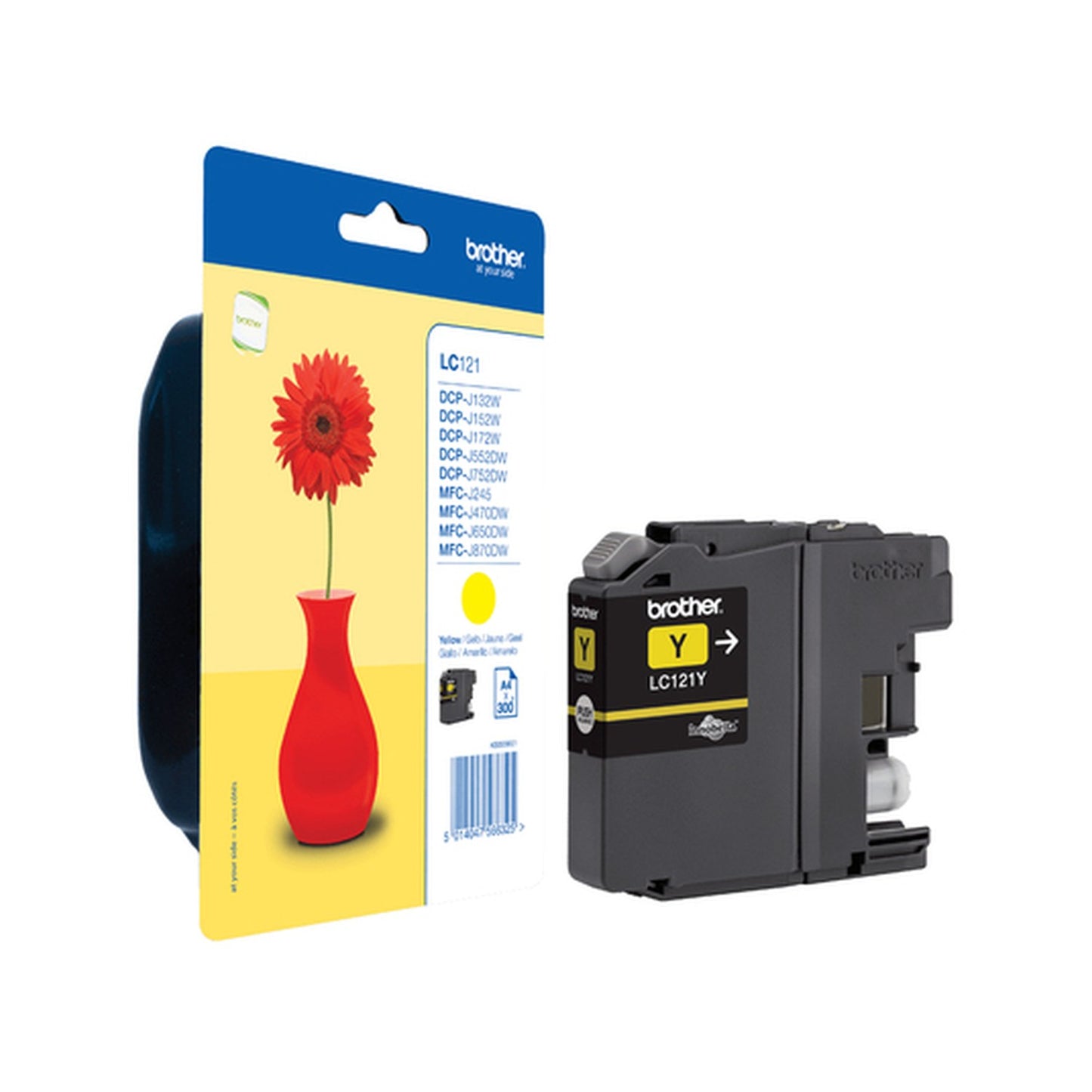 Cartouche d'origine Brother LC121YBP - jaune