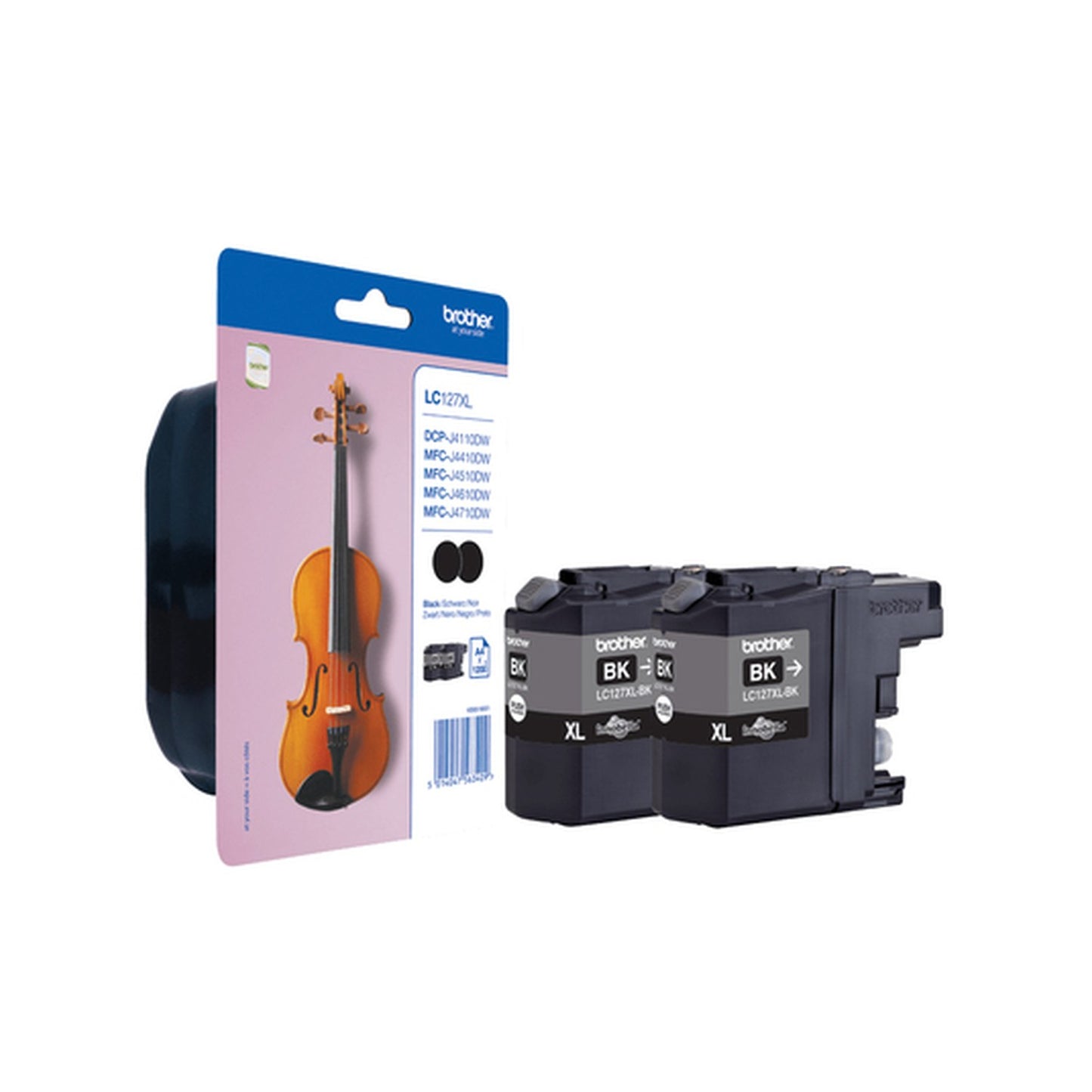 Cartouche d'origine Brother LC127XLBKBP2 - noire - pack de 2