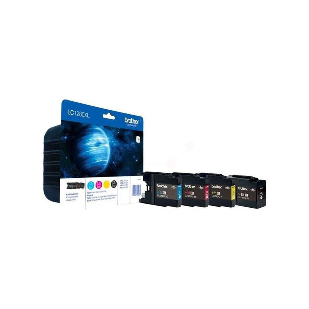 Cartouches d'origines Brother LC1280XLVALBPDR - multipack 4 couleurs : noire, cyan, magenta, jaune