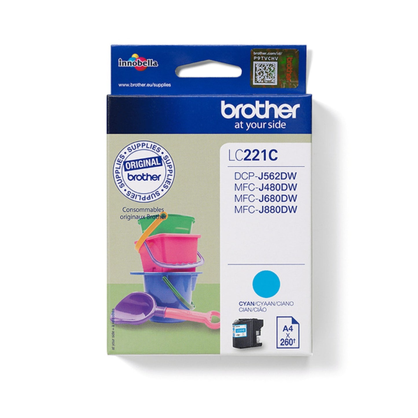 Cartouche d'origine Brother LC221C - cyan