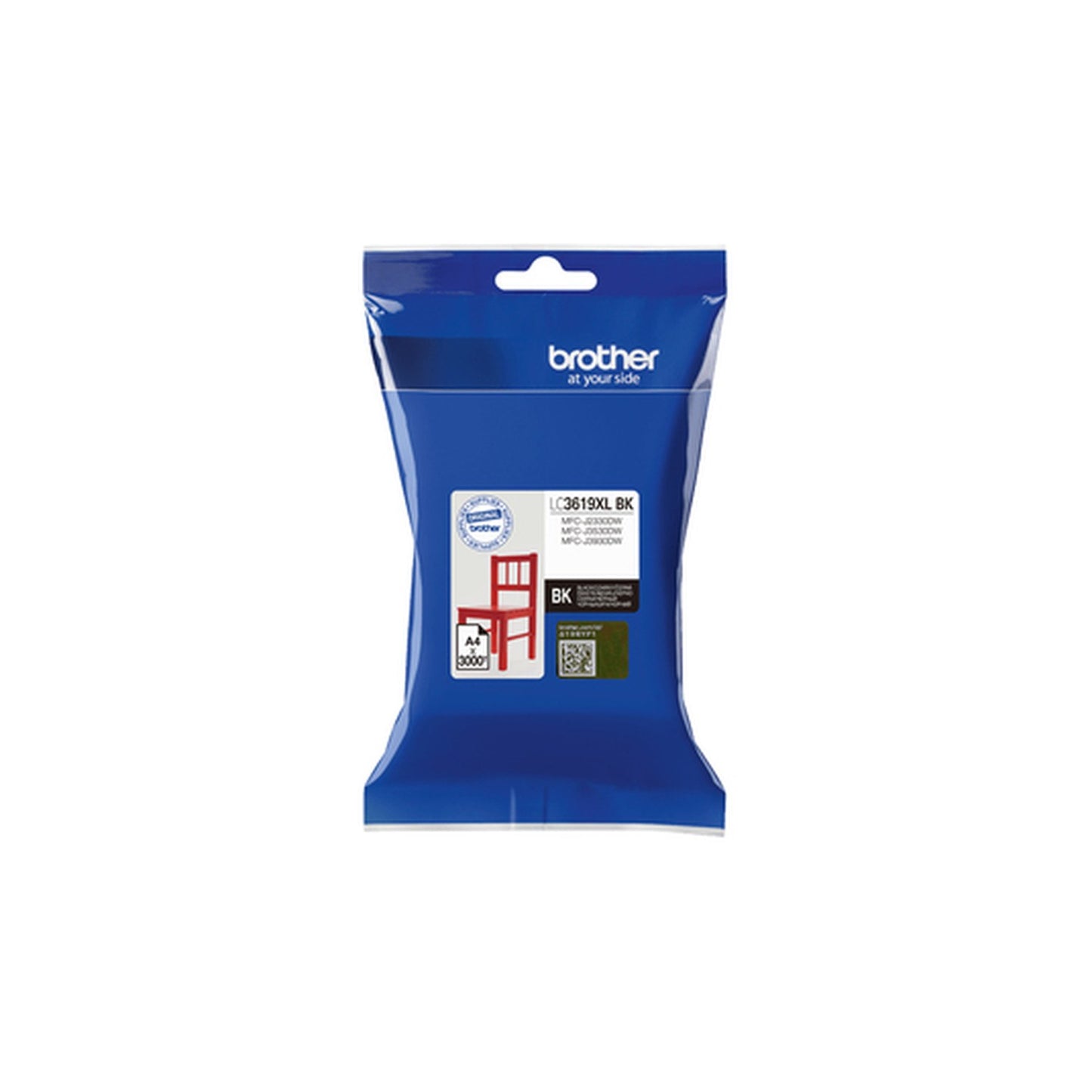 Cartouche d'origine Brother LC3619XLBK - noire