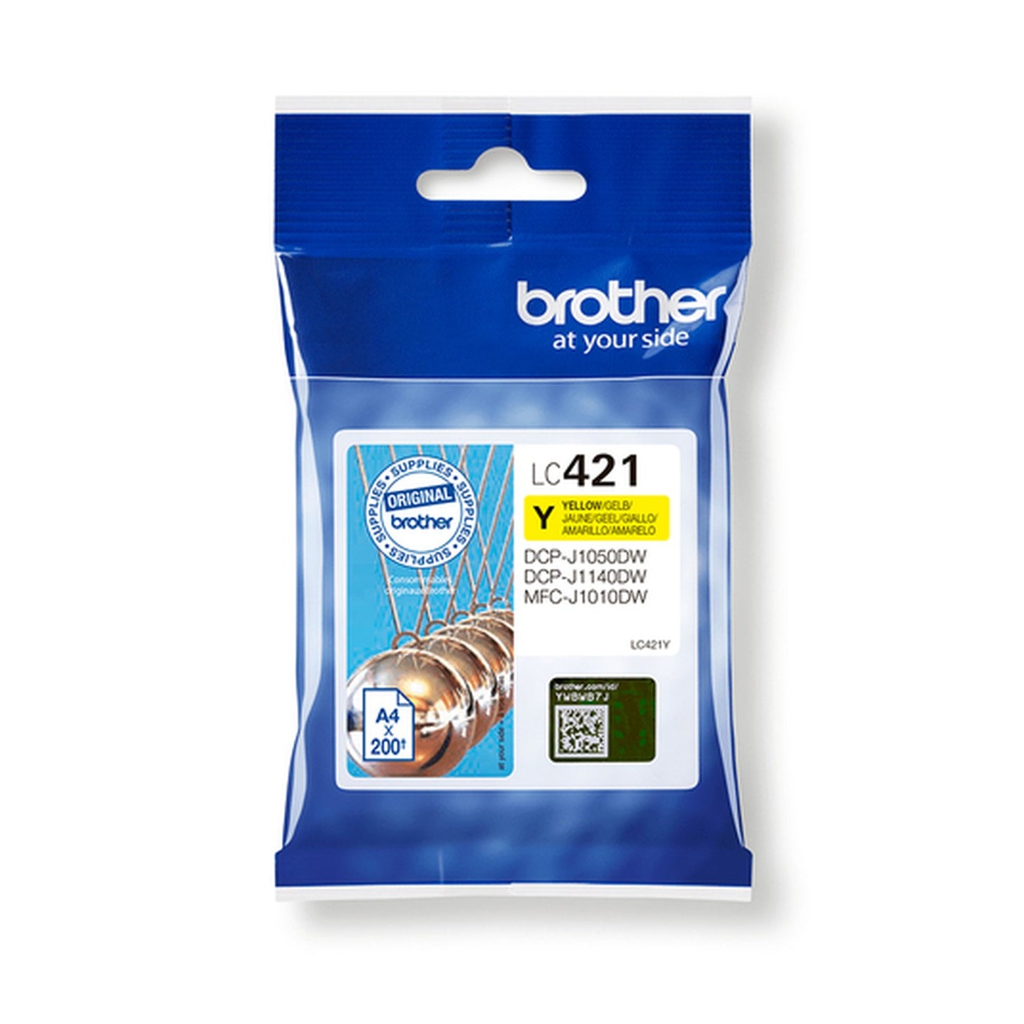 Cartouche d'origine Brother LC421Y - jaune