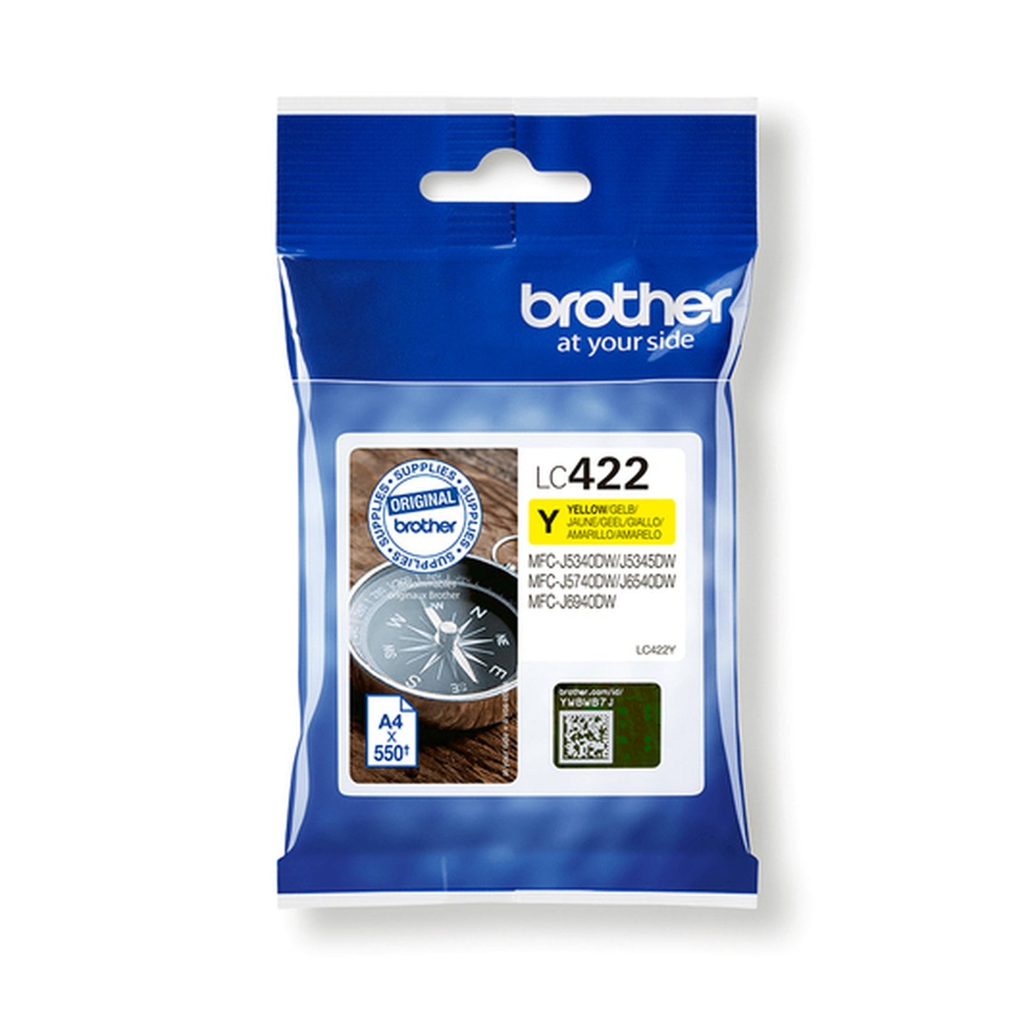Cartouche d'origine Brother LC422Y - jaune