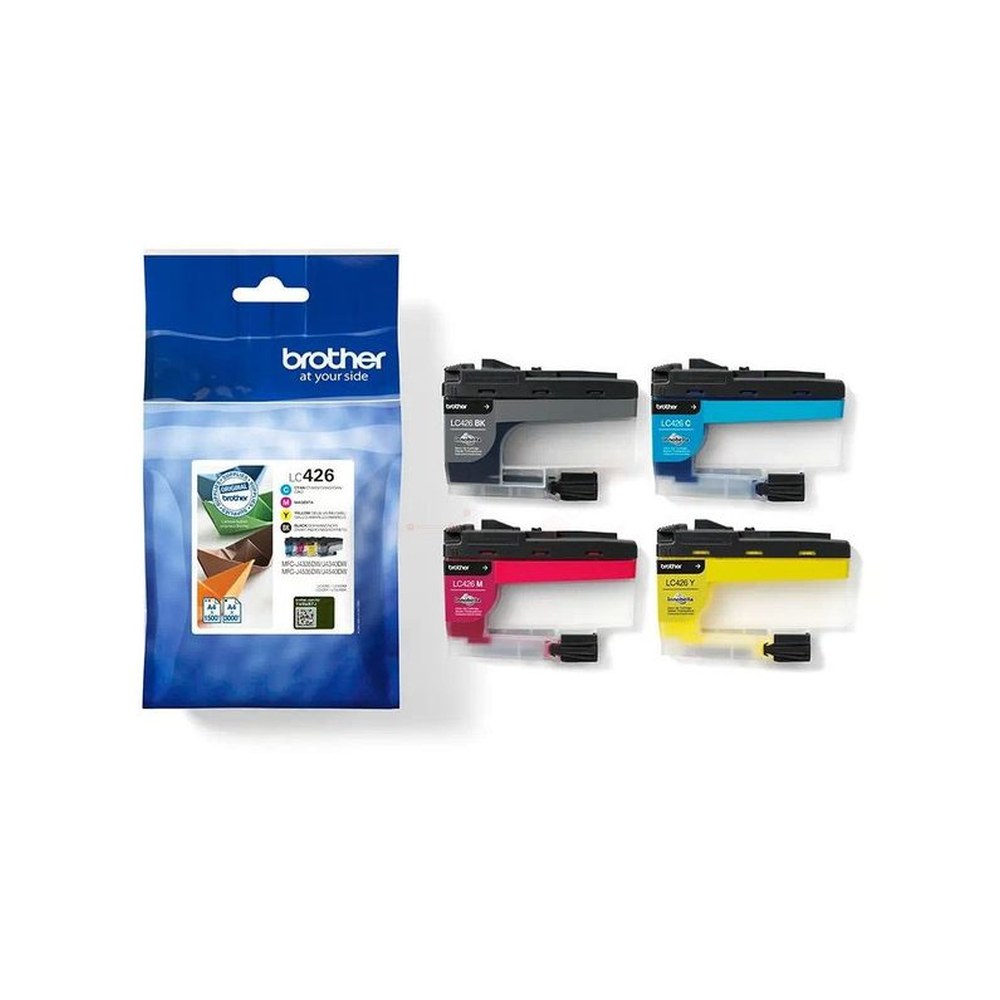 Cartouches d'origines Brother LC426VAL - multipack 4 couleurs : noire, cyan, magenta, jaune