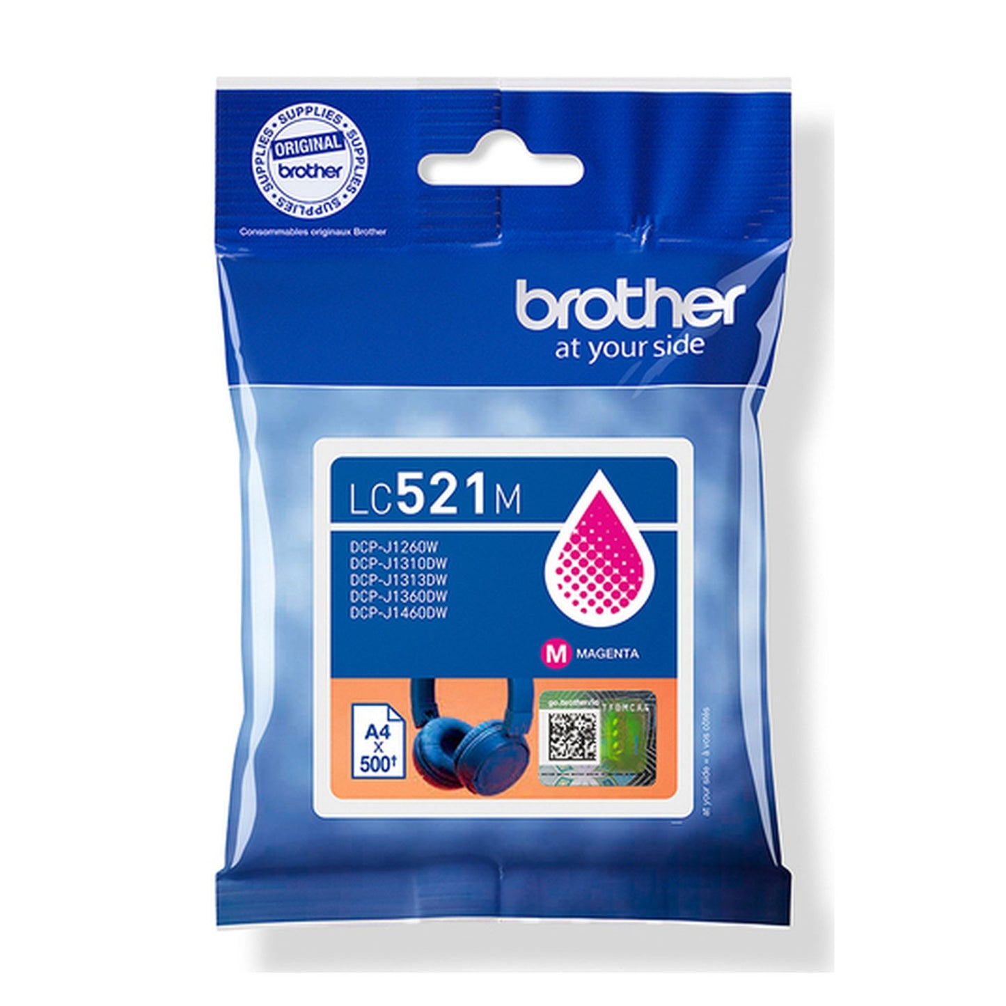 Cartouche d'origine Brother LC521M - magenta