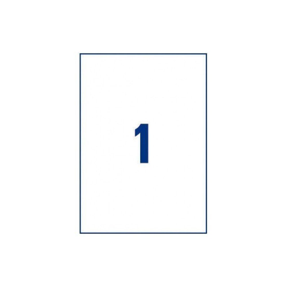 Etiquettes Adhésives Autocollantes 1 par page - 100 pages A4
