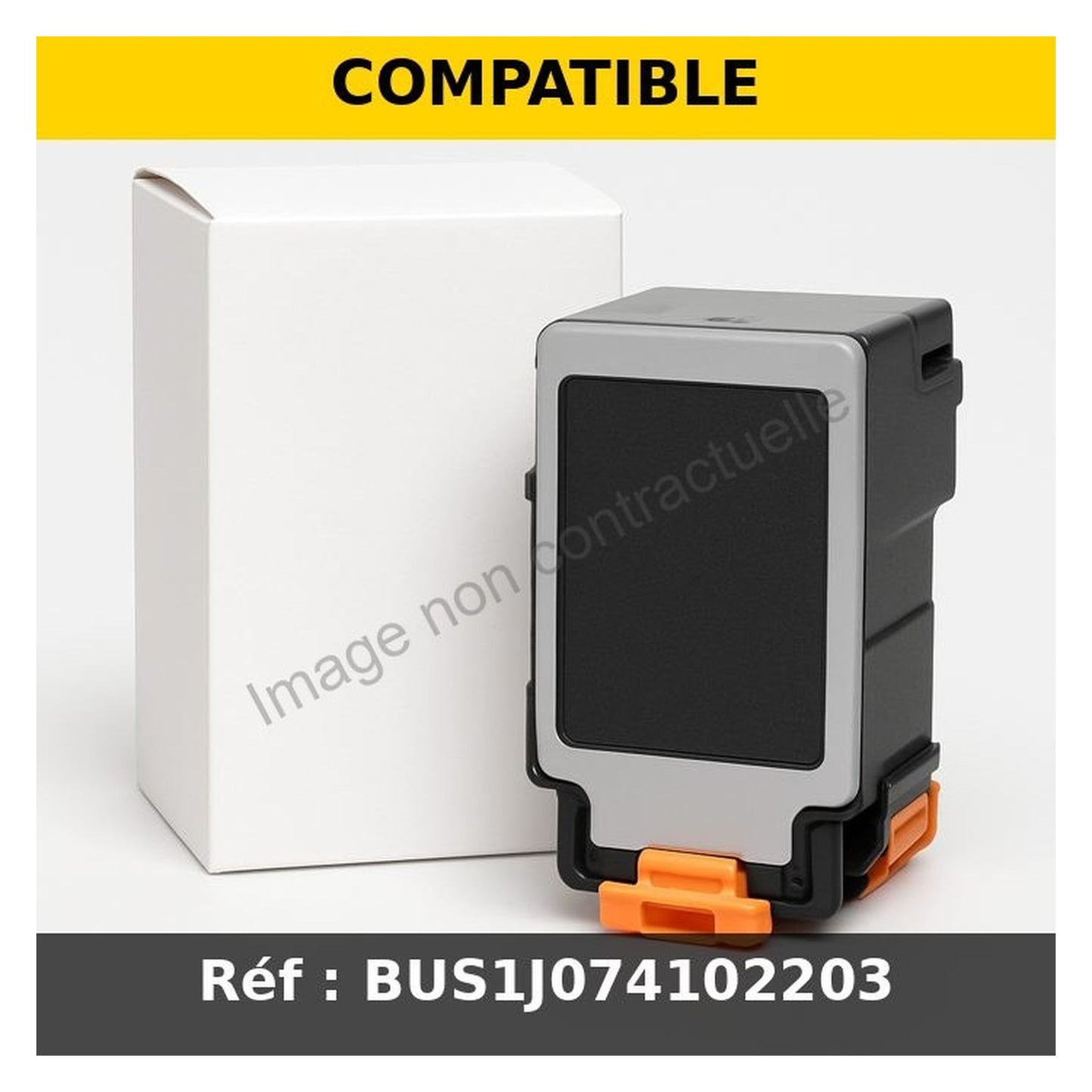 Rouleau d'étiquettes compatible Brother BUS1J074102203