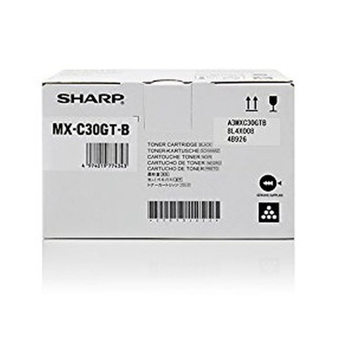 Toner d'origine Sharp MXC30GTB - noir