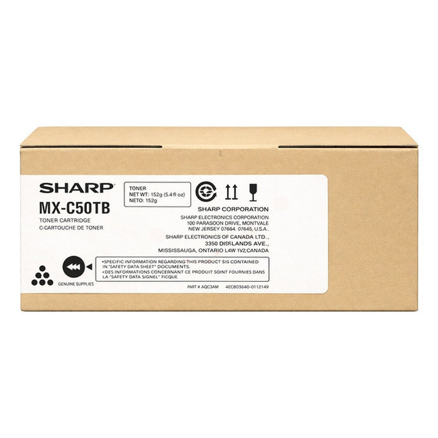 Toner d'origine Sharp MXC50TB - noir