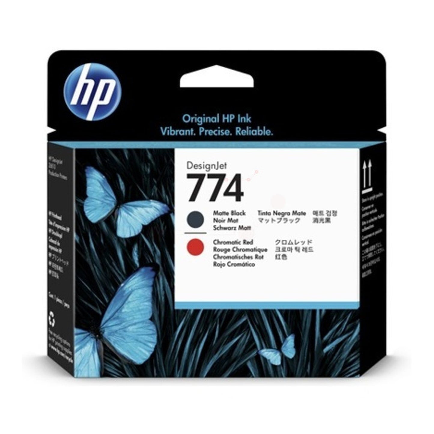 Tête d'impression d'origine HP P2V97A / 774 - noire, rouge