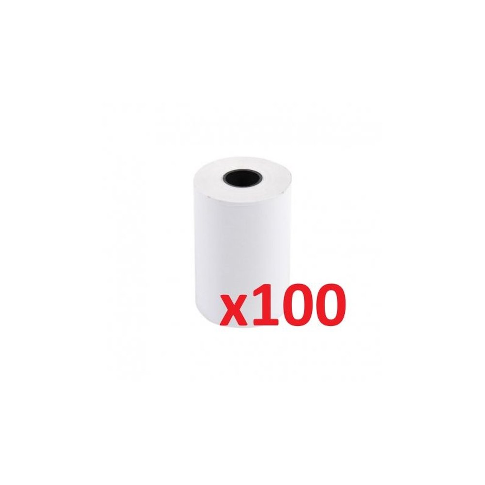 Bobines thermiques pour terminal carte bancaire - PK100-57-40-12 Sans BPA - Lot de 100 (57 mm x 40 mm x 12 mm)