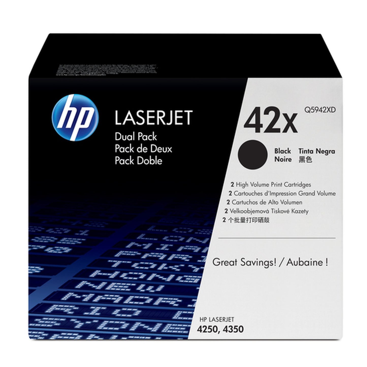 Toner d'origine HP Q5942XD / 42XD - noir