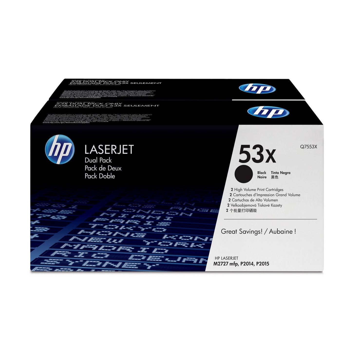 Toner d'origine HP Q7553XD / 53XD - noir
