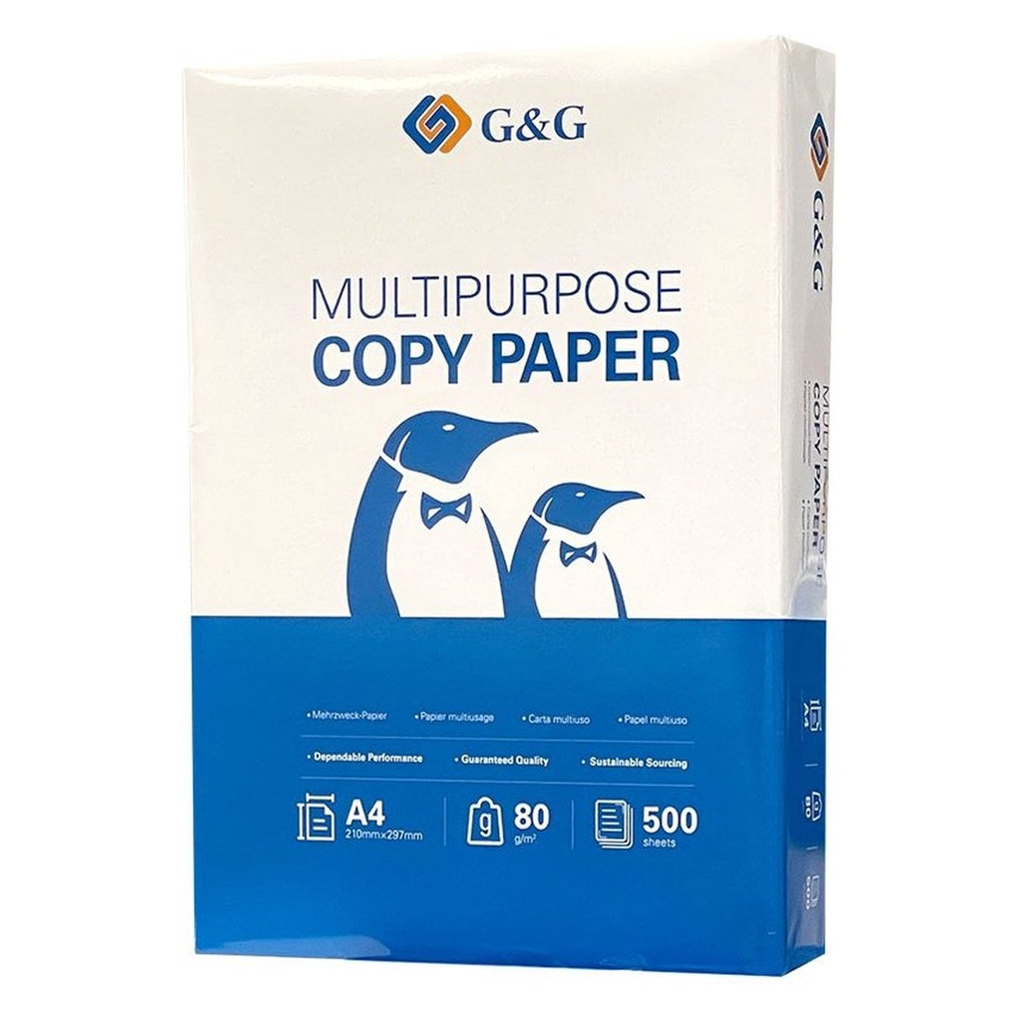 Ramette de Papier blanc - 500 feuilles - A4 (210 x 297 mm) - 80 g/m² marque G&G