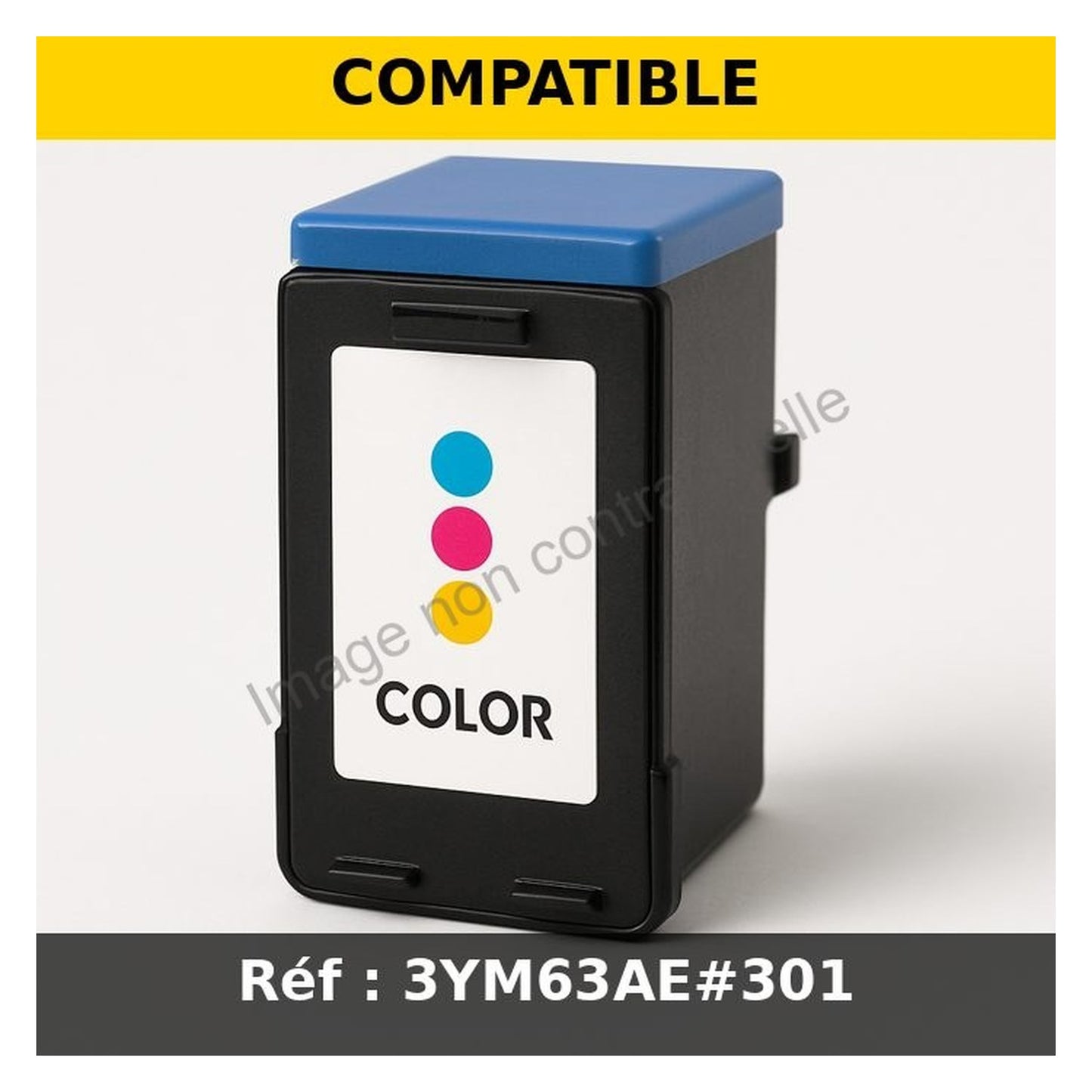Cartouche compatible HP 3YM63AE#301 / 305XXL - multicouleur