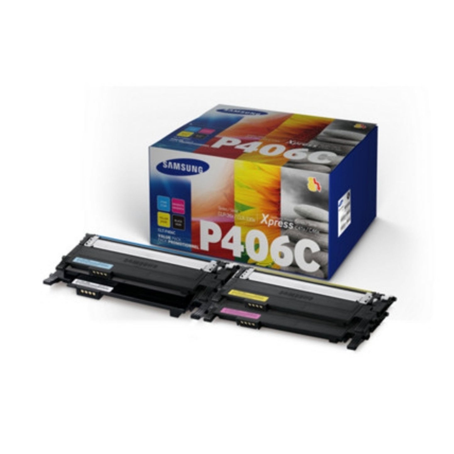 Toners d'origines HP SU375A / CLT-P406C - multipack 4 couleurs : noir, cyan, magenta, jaune