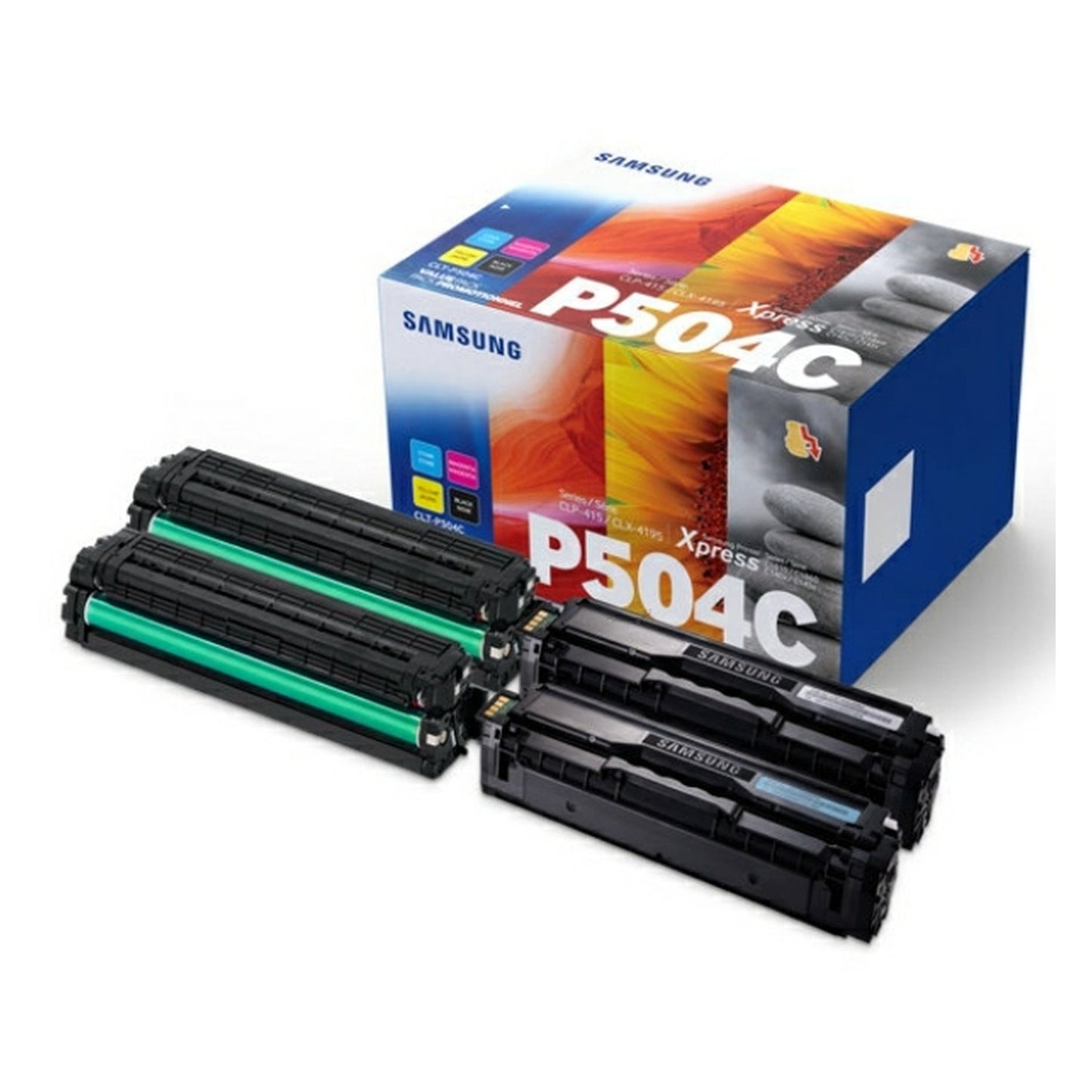 Toners d'origines HP SU400A / CLT-P504C - multipack 4 couleurs : noir, cyan, magenta, jaune